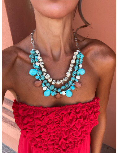 Collar Piedras Colores