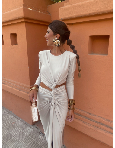 Vestido Pompeya Beige