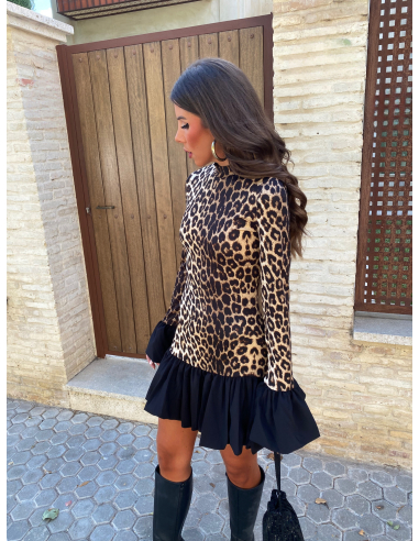 Vestido Tussé Leopardo