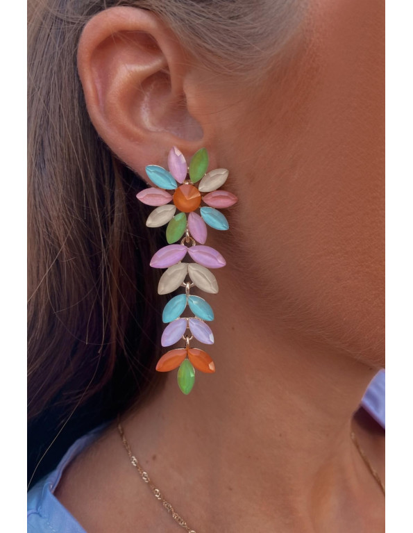 Pendientes Flor Multicolor